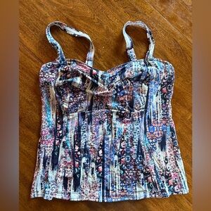 Lascana Floral Mix underwire Tankini Top 36DD